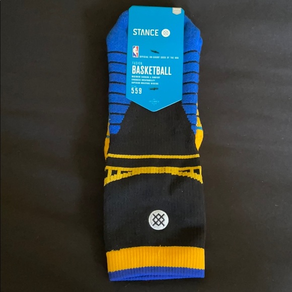 Stance Basketball Socks Golden State Warriors Sz M